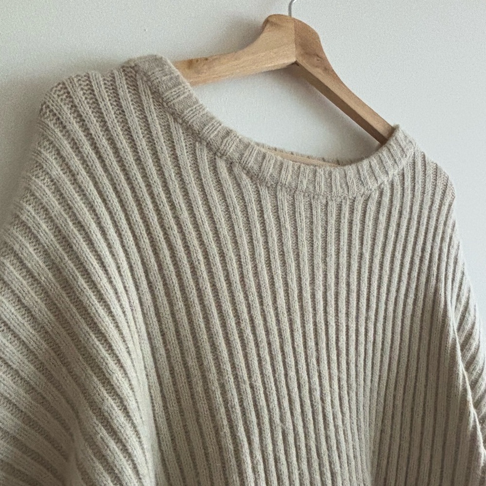 Cozy Cream Ribbed Sweater Set - Picture 8 of 14